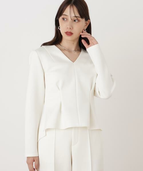 PINKY & DIANNE / ピンキーアンドダイアン シャツ・ブラウス | ◆タックフレアダンボールブラウス | 詳細2