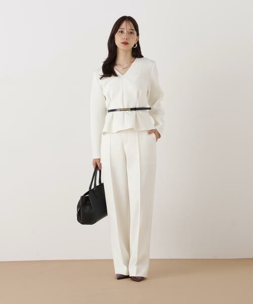 PINKY & DIANNE / ピンキーアンドダイアン シャツ・ブラウス | ◆タックフレアダンボールブラウス | 詳細4