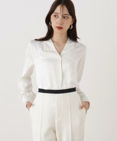 PINKY & DIANNE / ピンキーアンドダイアン シャツ・ブラウス | ◆チェーンネックレス付ブラウス