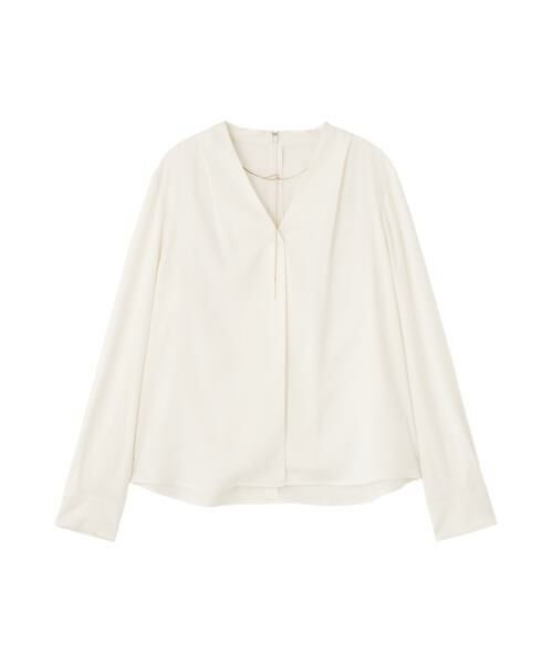 PINKY & DIANNE / ピンキーアンドダイアン シャツ・ブラウス | ◆チェーンネックレス付ブラウス | 詳細1