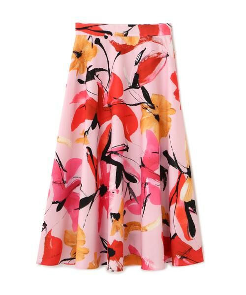 PINKY & DIANNE / ピンキーアンドダイアン スカート | ◆フラワープリントタフタフレアースカート | 詳細1
