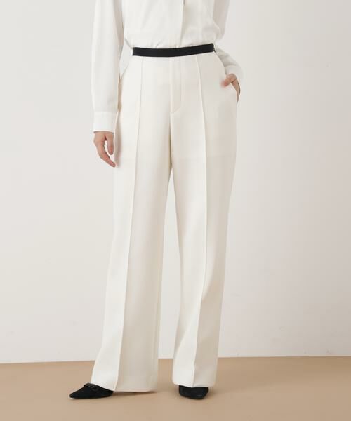 PINKY & DIANNE / ピンキーアンドダイアン パンツ | ◆ピンタックダンボールパンツ(エクリュ1)