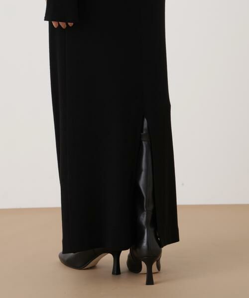 PINKY & DIANNE / ピンキーアンドダイアン ミニ丈・ひざ丈ワンピース | ◆ウールジャージタックドレープロングワンピース | 詳細12