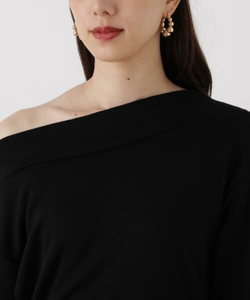 PINKY & DIANNE / ピンキーアンドダイアン ミニ丈・ひざ丈ワンピース | ◆ウールジャージタックドレープロングワンピース | 詳細8