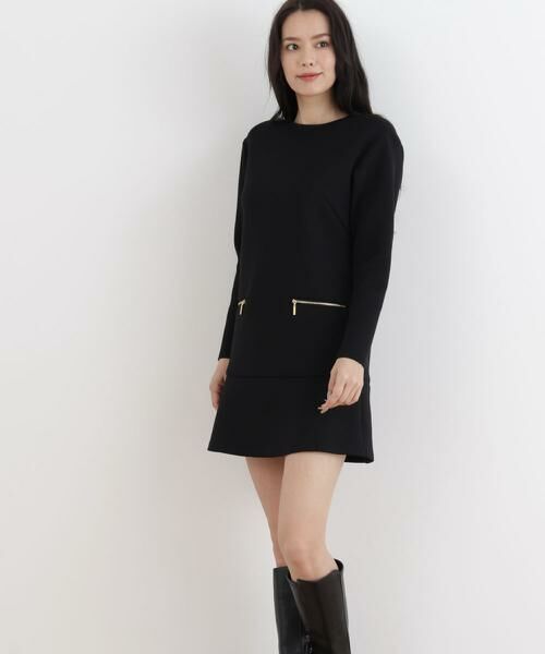 PINKY & DIANNE / ピンキーアンドダイアン ミニ丈・ひざ丈ワンピース | ◆ダンボールニットミニワンピース | 詳細17