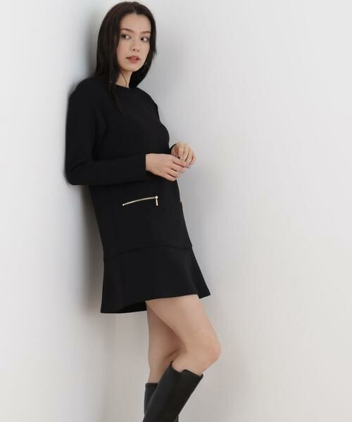 PINKY & DIANNE / ピンキーアンドダイアン ミニ丈・ひざ丈ワンピース | ◆ダンボールニットミニワンピース | 詳細21