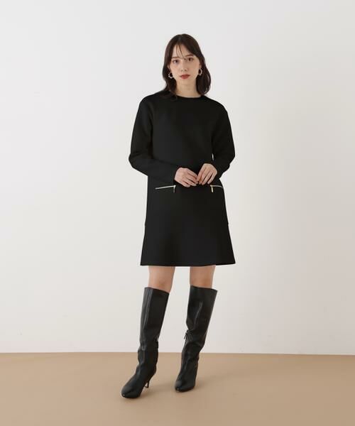 PINKY & DIANNE / ピンキーアンドダイアン ミニ丈・ひざ丈ワンピース | ◆ダンボールニットミニワンピース | 詳細24