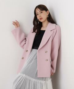 PINKY & DIANNE / ピンキーアンドダイアン アウター | ◆ダブルブレストショートコート