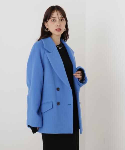 PINKY & DIANNE / ピンキーアンドダイアン アウター | ◆ダブルブレストショートコート | 詳細2