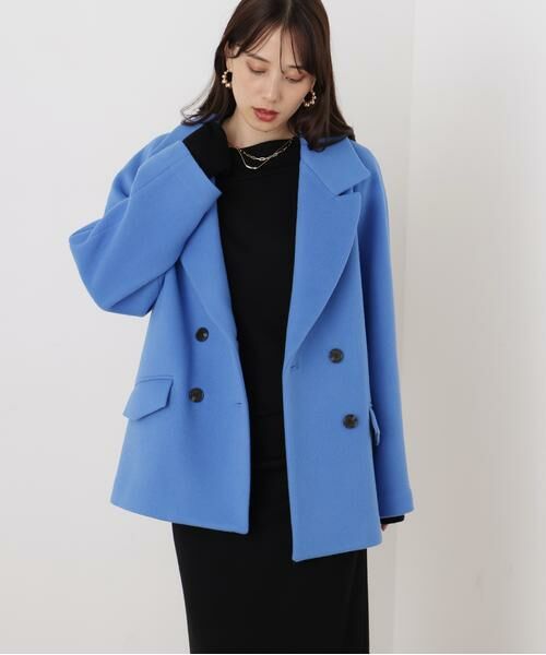 PINKY & DIANNE / ピンキーアンドダイアン アウター | ◆ダブルブレストショートコート | 詳細3