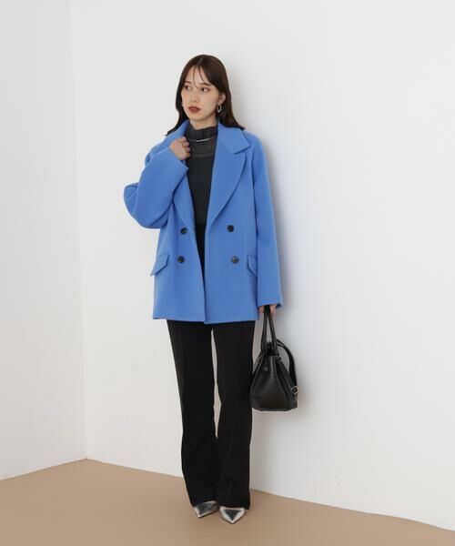 PINKY & DIANNE / ピンキーアンドダイアン アウター | ◆ダブルブレストショートコート | 詳細6