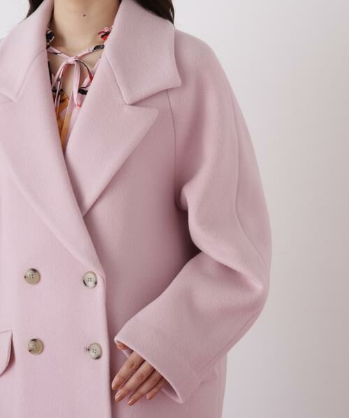 PINKY & DIANNE / ピンキーアンドダイアン アウター | ◆ダブルブレストショートコート | 詳細17