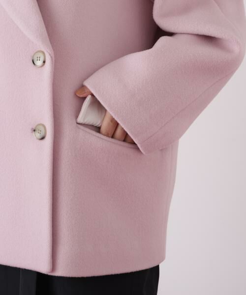 PINKY & DIANNE / ピンキーアンドダイアン アウター | ◆ダブルブレストショートコート | 詳細18