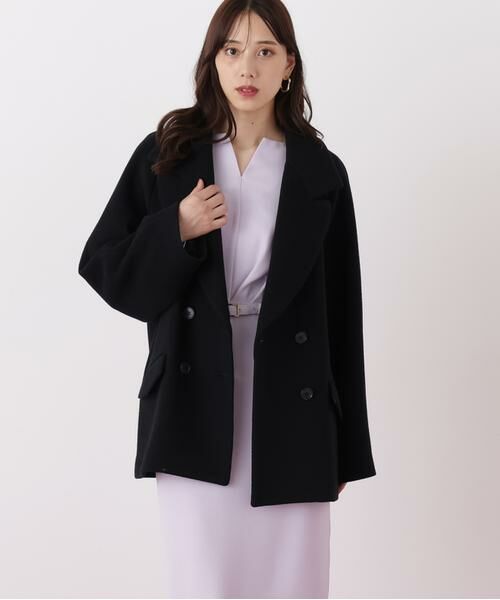 PINKY & DIANNE / ピンキーアンドダイアン アウター | ◆ダブルブレストショートコート | 詳細23