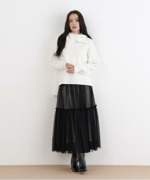 PINKY & DIANNE / ピンキーアンドダイアン ニット・セーター | ◆フードスヌード付きニットプルオーバー | 詳細29