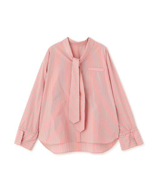PINKY & DIANNE / ピンキーアンドダイアン シャツ・ブラウス | ストライプタイネックシャツ | 詳細1