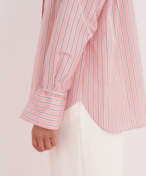 PINKY & DIANNE / ピンキーアンドダイアン シャツ・ブラウス | ストライプタイネックシャツ | 詳細12