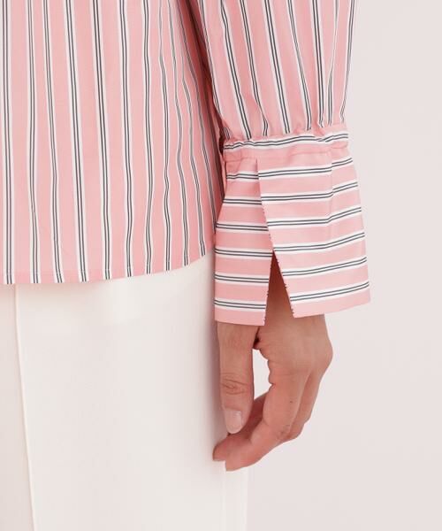 PINKY & DIANNE / ピンキーアンドダイアン シャツ・ブラウス | ストライプタイネックシャツ | 詳細13