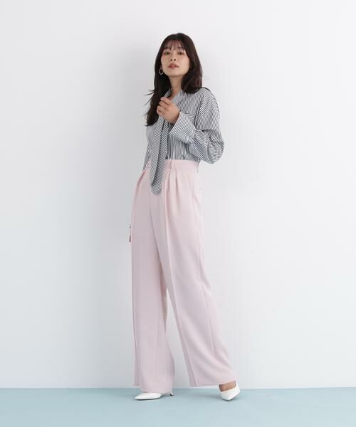 PINKY & DIANNE / ピンキーアンドダイアン シャツ・ブラウス | ストライプタイネックシャツ | 詳細21