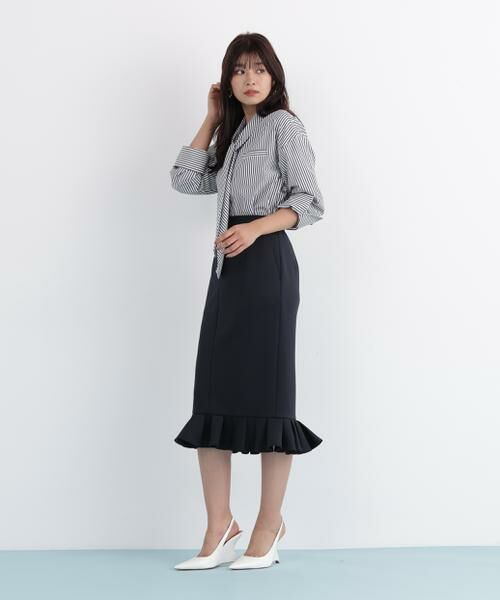 PINKY & DIANNE / ピンキーアンドダイアン シャツ・ブラウス | ストライプタイネックシャツ | 詳細23