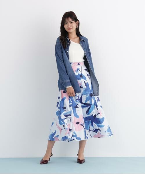 PINKY & DIANNE / ピンキーアンドダイアン シャツ・ブラウス | ネックリボンデニムシャツ | 詳細8