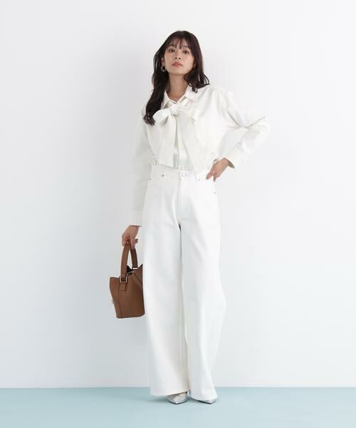 PINKY & DIANNE / ピンキーアンドダイアン シャツ・ブラウス | ネックリボンデニムシャツ | 詳細12