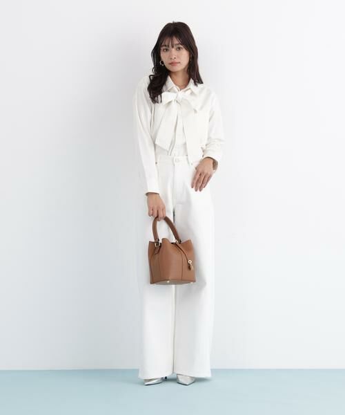 PINKY & DIANNE / ピンキーアンドダイアン シャツ・ブラウス | ネックリボンデニムシャツ | 詳細13