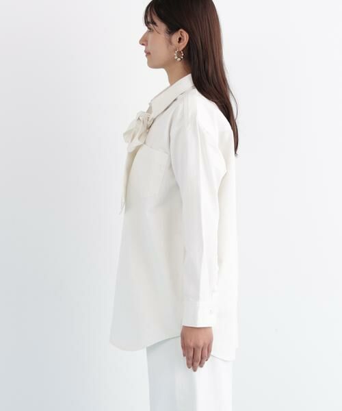 PINKY & DIANNE / ピンキーアンドダイアン シャツ・ブラウス | ネックリボンデニムシャツ | 詳細16