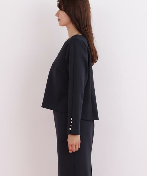 PINKY & DIANNE / ピンキーアンドダイアン シャツ・ブラウス | パールビーズスリーブジャージトップス | 詳細5