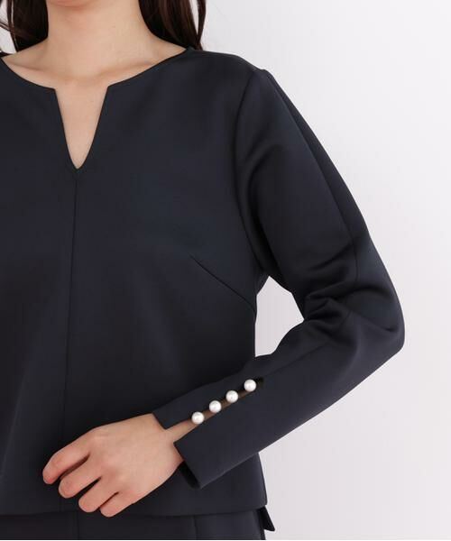 PINKY & DIANNE / ピンキーアンドダイアン シャツ・ブラウス | パールビーズスリーブジャージトップス | 詳細8