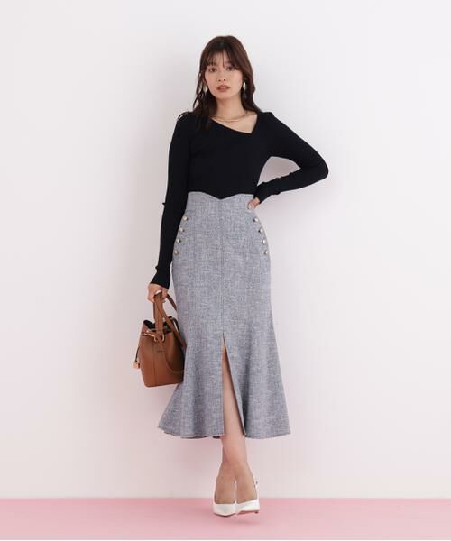 PINKY & DIANNE / ピンキーアンドダイアン スカート | ミックスブッチャーマーメイドスカート | 詳細3