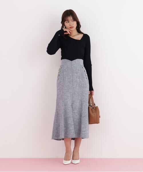 PINKY & DIANNE / ピンキーアンドダイアン スカート | ミックスブッチャーマーメイドスカート | 詳細4