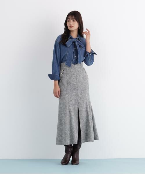 PINKY & DIANNE / ピンキーアンドダイアン スカート | ミックスブッチャーマーメイドスカート | 詳細20