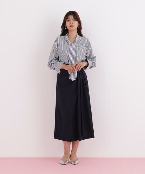 PINKY & DIANNE / ピンキーアンドダイアン スカート | サイドパッチタックスカート | 詳細3