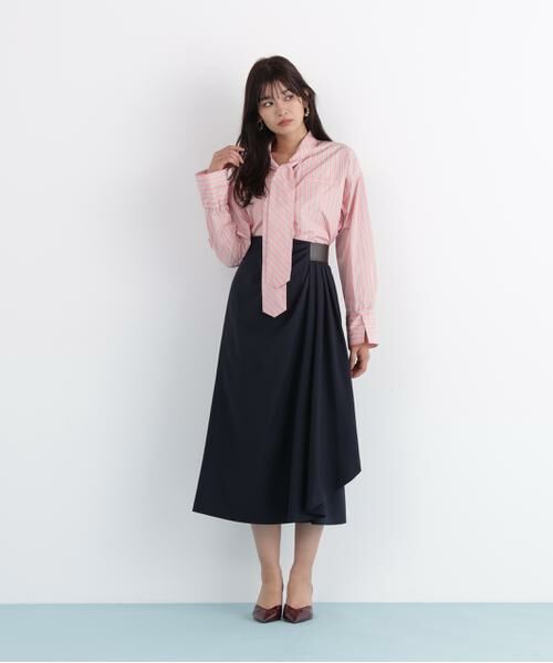 PINKY & DIANNE / ピンキーアンドダイアン スカート | サイドパッチタックスカート | 詳細5