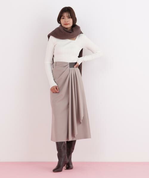 PINKY & DIANNE / ピンキーアンドダイアン スカート | サイドパッチタックスカート | 詳細11
