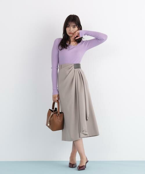 PINKY & DIANNE / ピンキーアンドダイアン スカート | サイドパッチタックスカート | 詳細12