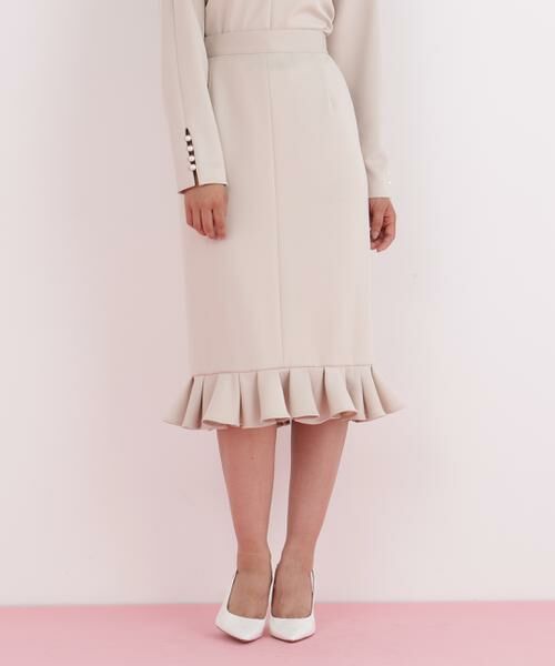 PINKY & DIANNE / ピンキーアンドダイアン スカート | ラッフルヘムジャージスカート | 詳細14