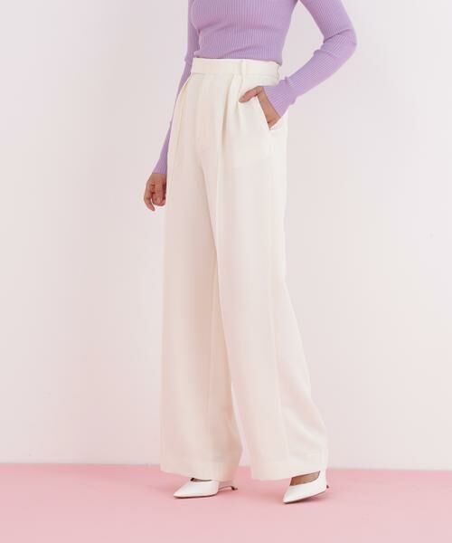 PINKY & DIANNE / ピンキーアンドダイアン パンツ | センターシームパンツ(エクリュ1)