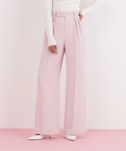 PINKY & DIANNE / ピンキーアンドダイアン パンツ | センターシームパンツ(フラミンゴピンク)