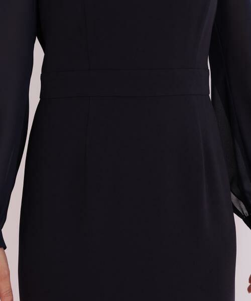 PINKY & DIANNE / ピンキーアンドダイアン ミニ丈・ひざ丈ワンピース | ダイヤモンドネックコンビワンピース | 詳細10