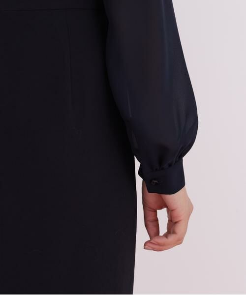 PINKY & DIANNE / ピンキーアンドダイアン ミニ丈・ひざ丈ワンピース | ダイヤモンドネックコンビワンピース | 詳細11