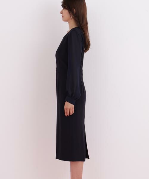 PINKY & DIANNE / ピンキーアンドダイアン ミニ丈・ひざ丈ワンピース | ダイヤモンドネックコンビワンピース | 詳細6