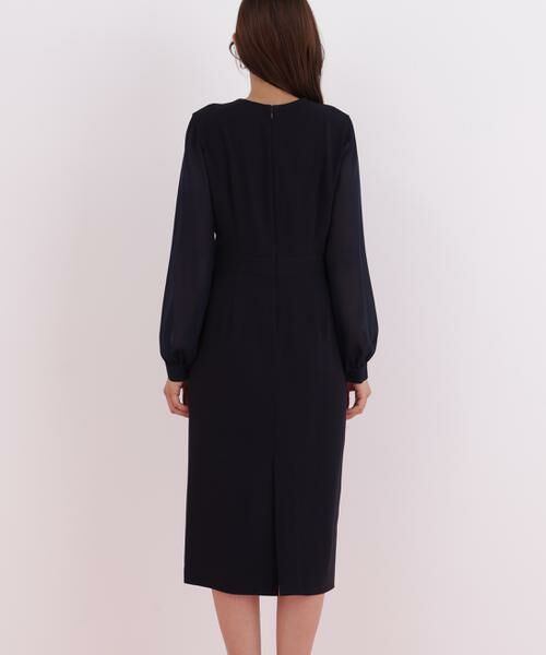 PINKY & DIANNE / ピンキーアンドダイアン ミニ丈・ひざ丈ワンピース | ダイヤモンドネックコンビワンピース | 詳細7