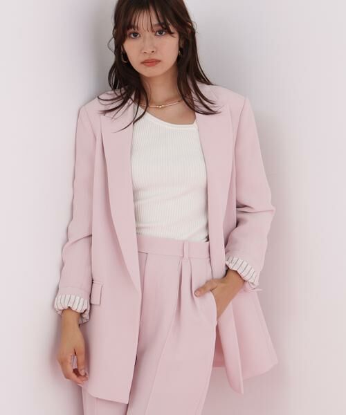 PINKY & DIANNE / ピンキーアンドダイアン テーラードジャケット | ストライプスリーブジャケット | 詳細17