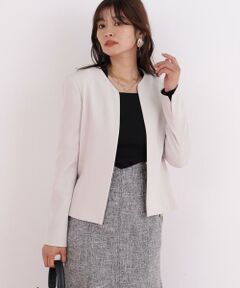 PINKY & DIANNE / ピンキーアンドダイアン テーラードジャケット | キーネックペプラムジャケット