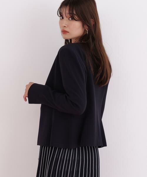 PINKY & DIANNE / ピンキーアンドダイアン テーラードジャケット | キーネックペプラムジャケット | 詳細2