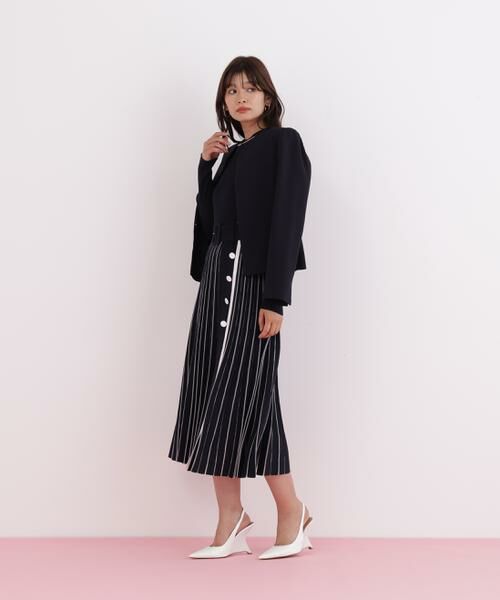 PINKY & DIANNE / ピンキーアンドダイアン テーラードジャケット | キーネックペプラムジャケット | 詳細4