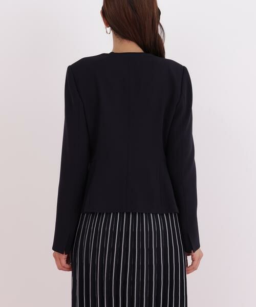 PINKY & DIANNE / ピンキーアンドダイアン テーラードジャケット | キーネックペプラムジャケット | 詳細6
