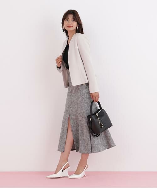 PINKY & DIANNE / ピンキーアンドダイアン テーラードジャケット | キーネックペプラムジャケット | 詳細16